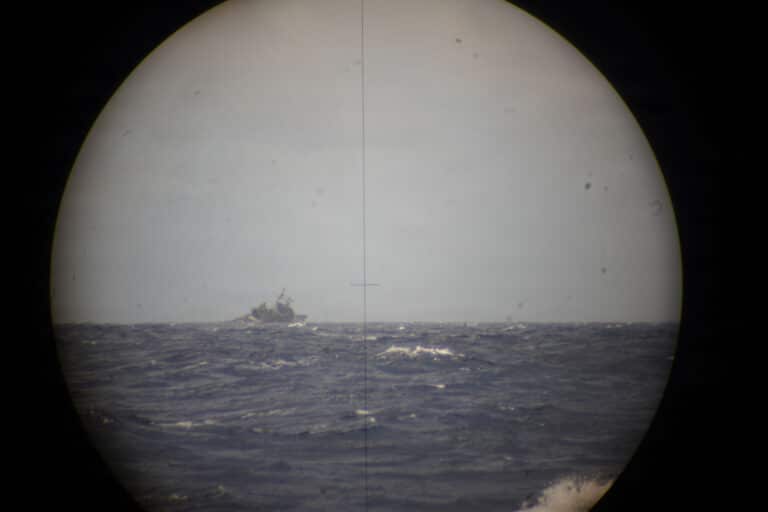 The decommissioned Ticonderoga-class guided-missile...
