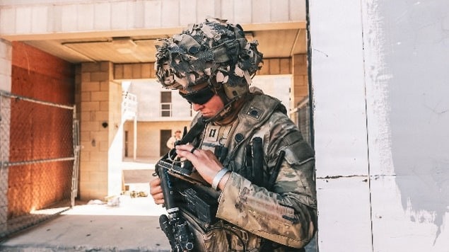 U.S. Army Capt. Alex Bayer, mechanized infantry company...