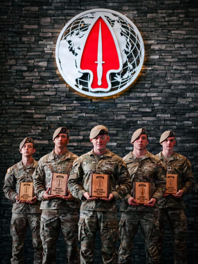 U.S. Army soldiers assigned to the 7th Ranger Regiment...
