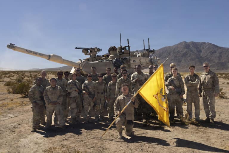 Soldiers assigned to the 3rd Armor Brigade, 4th Infantry...